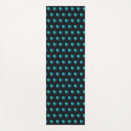 Blaues Schwarzes Schlagherz - Liebe Yogamatte
