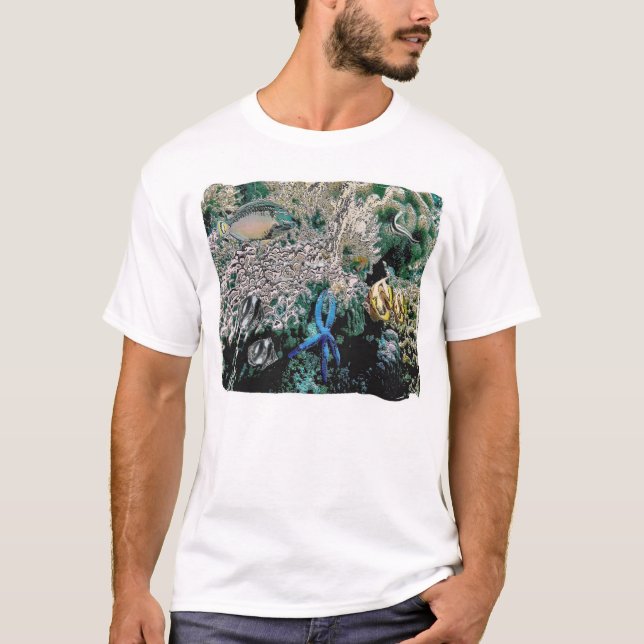 blaues seastar T-Shirt (Vorderseite)