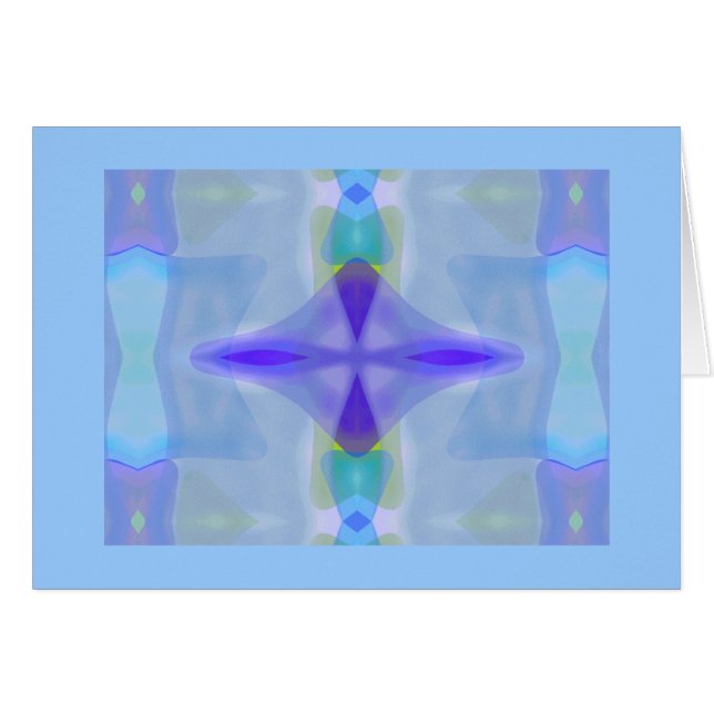 Blaues Seeglasedelsteinmuster (Vorderseite (Horizontal))