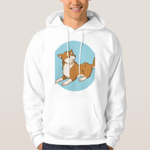 Blaues shiba-Design. Hoodie