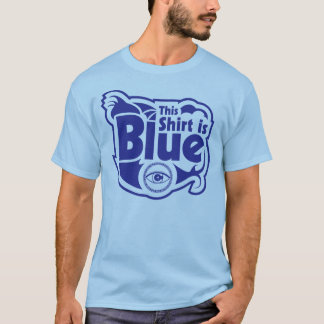 Blaues Shirt für das farbenblinde