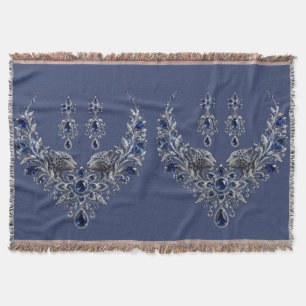 Blaues Silber-Tiger-Kristall-Schmuckset Decke