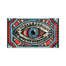Blaues Sinti und Roma-Auge