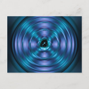 Blaues Spinnatom Postkarte