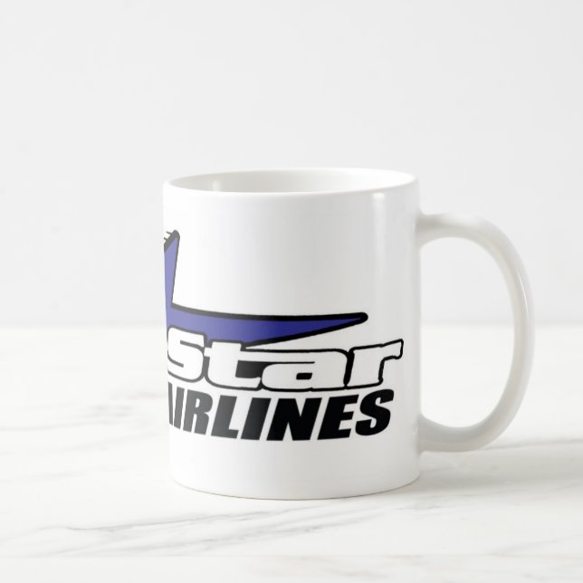 Blaues Star Airlines Kaffeetasse (Rechts)