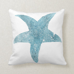 Blaues Starfish-Kissen Kissen