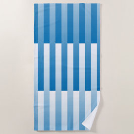 Blaues Streifen-Muster Strandtuch