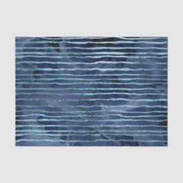 Blaues Streifenmuster Seidenpapier