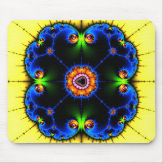 Blaues Strudel-Fraktal Mousepad
