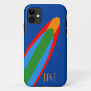 Blaues Surfbrett-Design iPhone-Surf-Thema Case-Mate iPhone Hülle