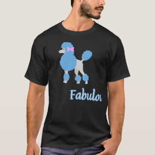 Blaues süße Tier niedlicher Hund elegant T-Shirt