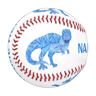 Blaues T-Rex farbiges Dinosaurier Prähistorisches  Baseball