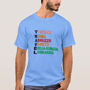 Blaues T-Shirt Caroline TRAVEL ITALIEN