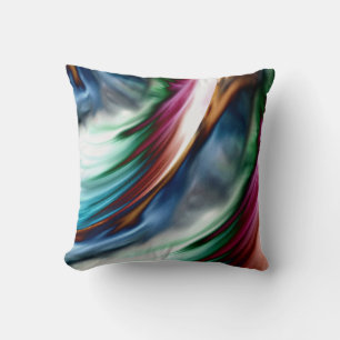 Blaues Tal Whirlwind Regenbogen Kissen