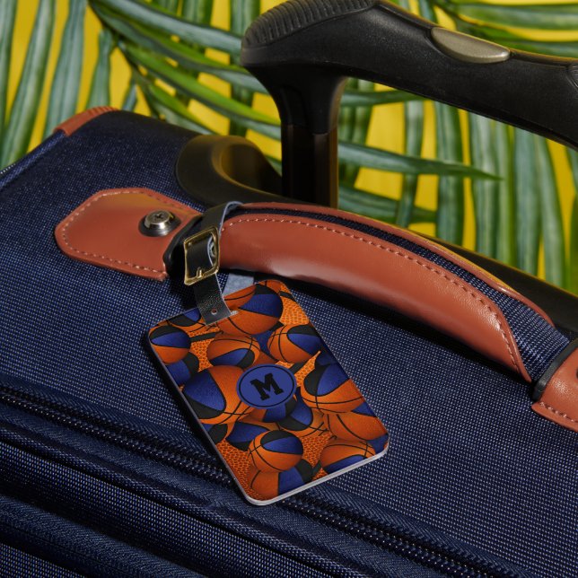 Blaues Team Gepäckanhänger (Vorderseite Insitu 1)