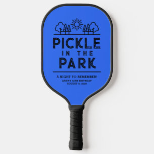 Blaues Thema Geburtstagsparty Pickleball Paddle