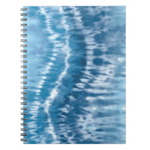 Blaues Tie Dye Spiralbuch Notizblock