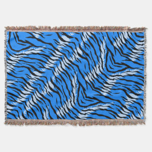 Blaues Tiger-Tierhaut-Musterdesign  Decke