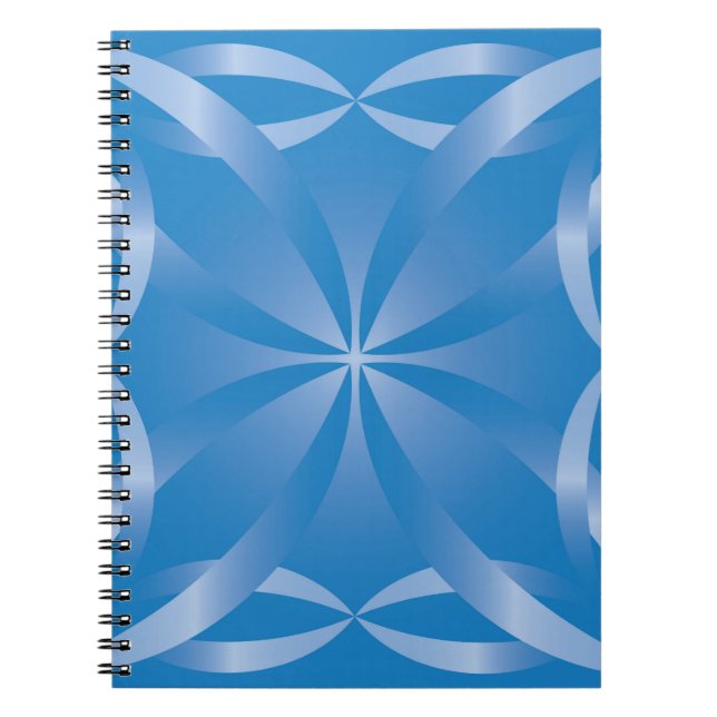 blaues Topaz-Muster Notizblock (Vorderseite)