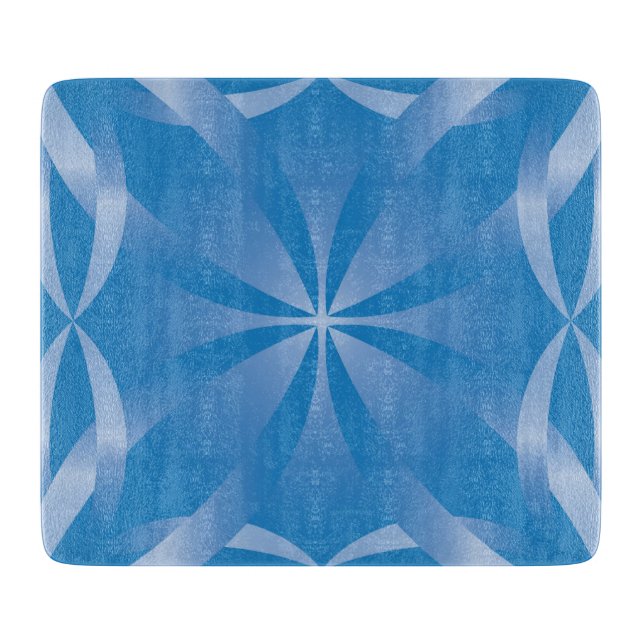 blaues Topaz-Muster Schneidebrett (Vorderseite)