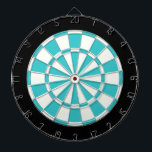 Blaues Topaz Schwarz-Weiß Dartscheibe<br><div class="desc">Blaues Topaz Schwarz-Weiß-Dart-Board</div>