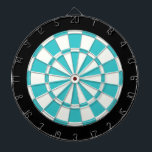 Blaues Topaz Schwarz-Weiß Dartscheibe<br><div class="desc">Blaues Topaz Schwarz-Weiß-Dart-Board</div>