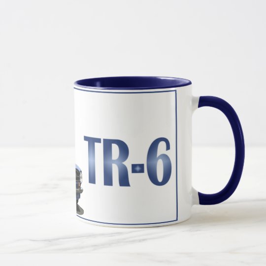 Blaues TR6 Tasse