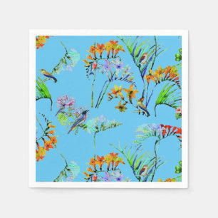 Blaues Tropenparadies Serviette