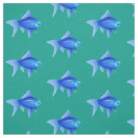 Blaues tropisches Fischmuster auf dem Aquarium
