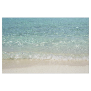 Blaues tropisches Wasser-Gewebe Tahitis Stoff