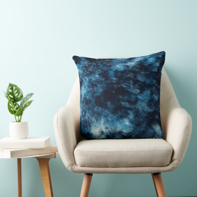 Blaues Tumorwasser Kissen (Stuhl )