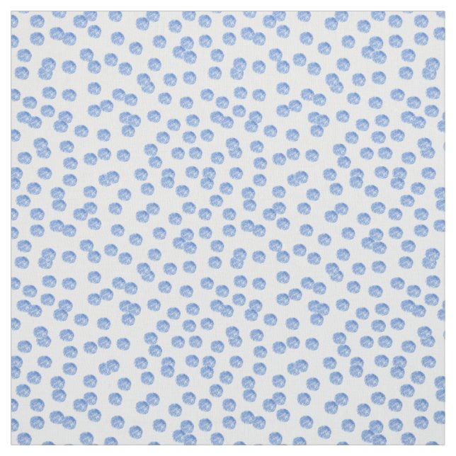 Blaues Tupfen Pima Baumwollgewebe Stoff (Muster)