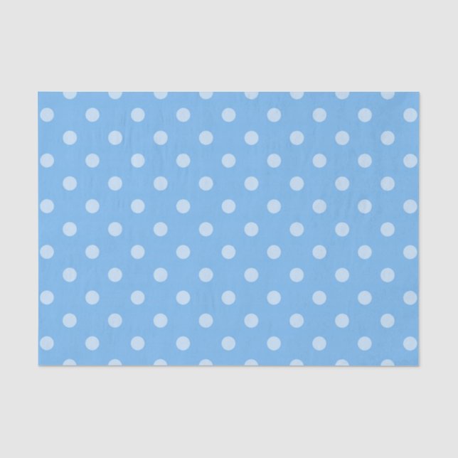 Blaues Tupfen-Seidenpapier 2 Seidenpapier (Vorderseite)