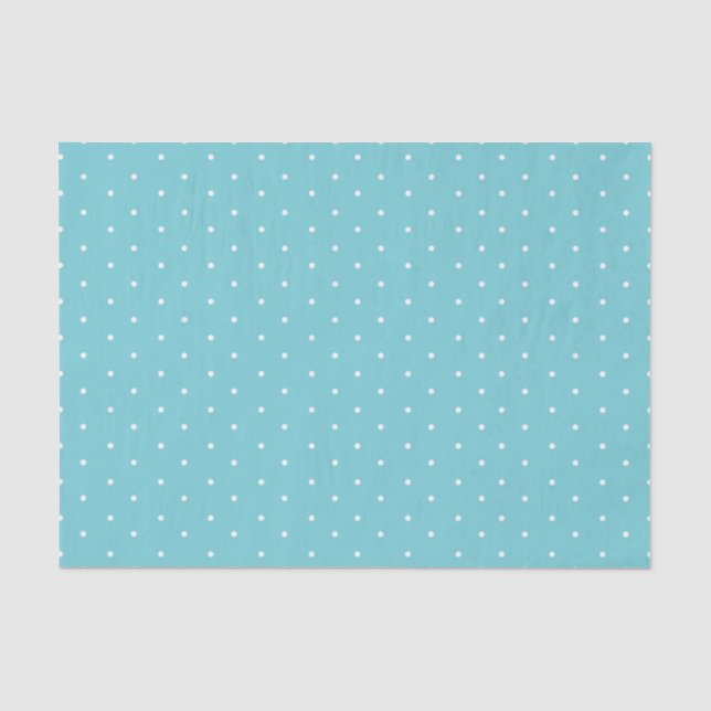 Blaues Tupfen-Seidenpapier Seidenpapier (Vorderseite)