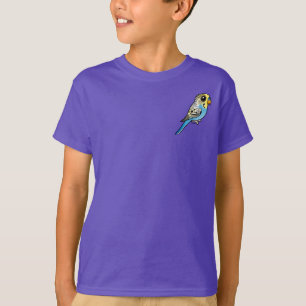 Blaues u. gelbes Budgie T-Shirt