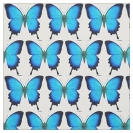 Blaues Ulysses-Frack-Schmetterlings-Gewebe Stoff