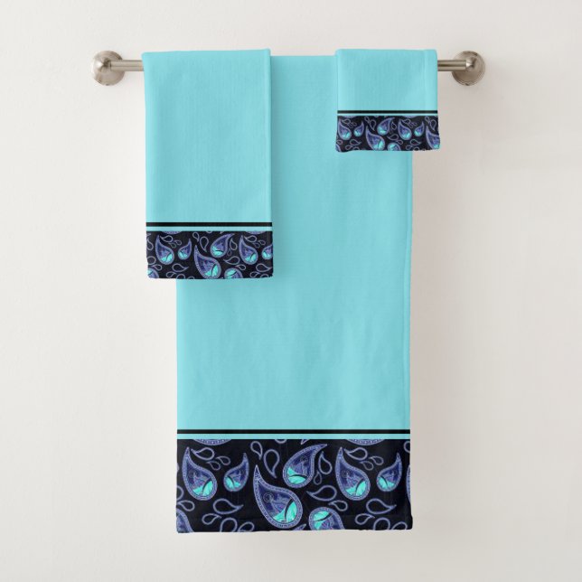 Blaues und aquamarines Seifenbad Set (Insitu)