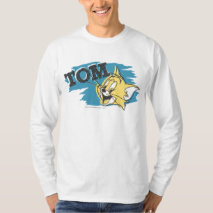 Blaues und gelbes Logo Toms T-Shirt