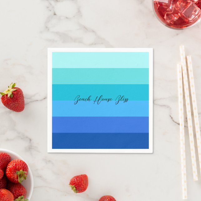 Blaues und grünes gestrichenes Papier Serviette (Beispiel)