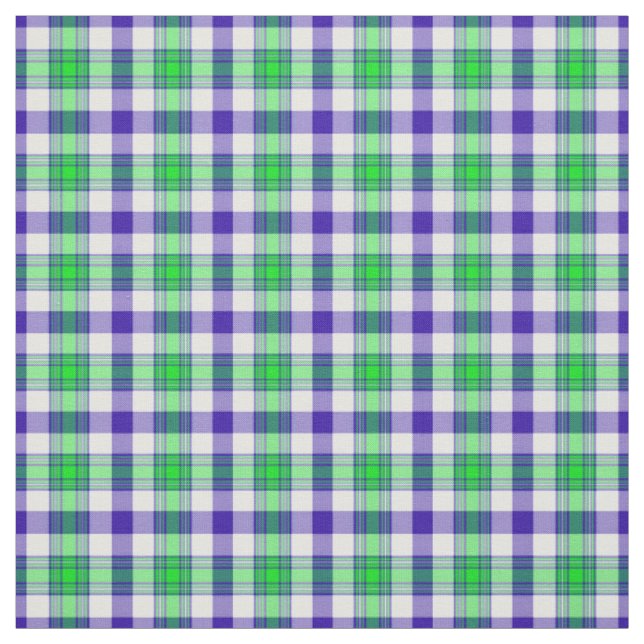 Blaues und grünes kariertes stoff (Muster)