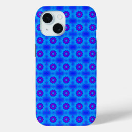 Blaues und lila afrikanisches Druckmuster Case-Mate iPhone Hülle