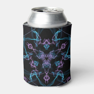 Blaues und Lila Dreieck Mandala Dosenkühler