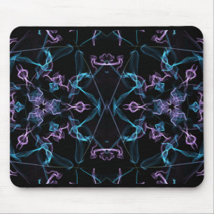 Blaues und Lila Dreieck Mandala Mousepad