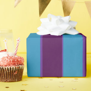 Blaues und Lila Wrapping Paper Geschenkpapier