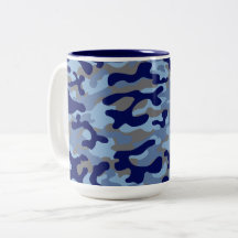Blaues und Marine-Tarnmuster