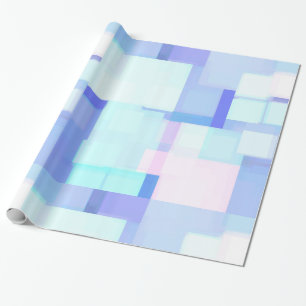 Blaues und Rosa-Farbblock-Geschenkpapier Geschenkpapier