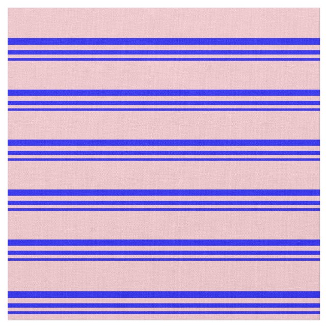 Blaues und rosafarbenes Muster Stoff (Nahaufnahme)