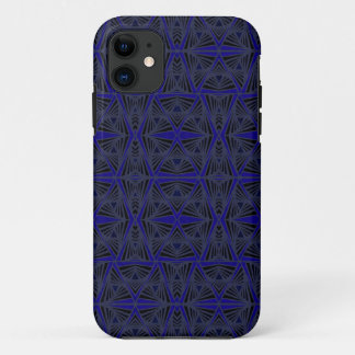 Blaues und schwarzes geometrisches Muster. Case-Mate iPhone Hülle