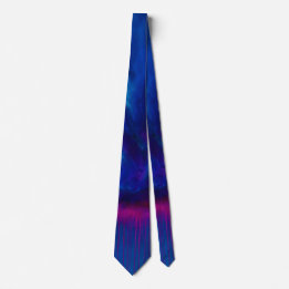 Blaues und violettes Abstrakt Krawatte