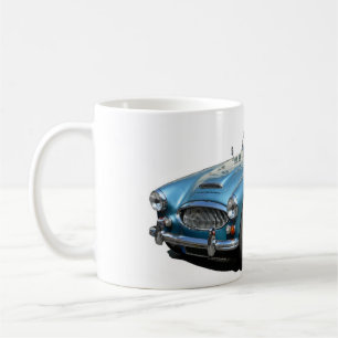 Blaues und weißes Austin Healey 3000 Sportwagen Kaffeetasse
